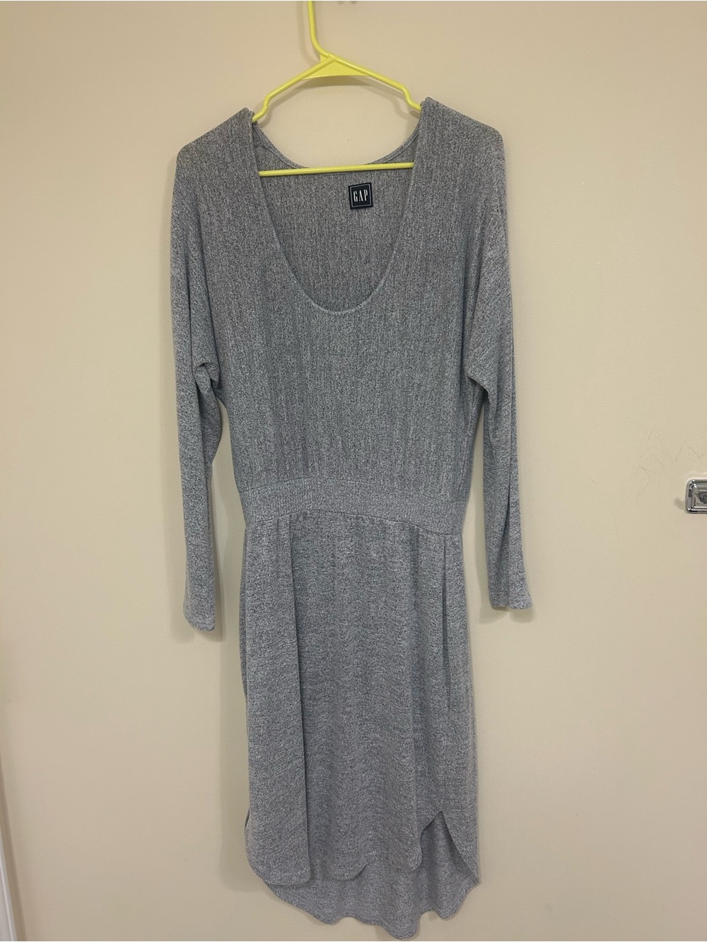 GAP Women's Gray Long Sleeve Knit Dress